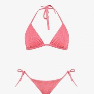 Fendi Coral Bikini Set